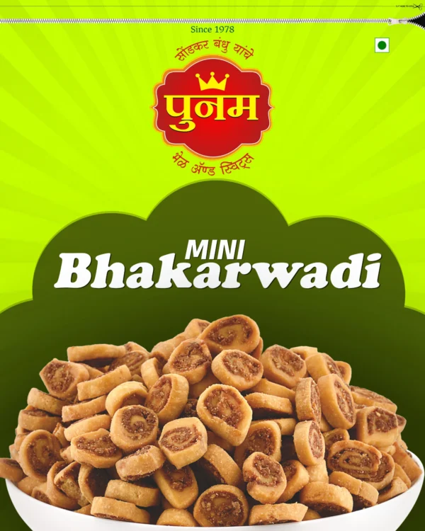 Mini Bhakarwadi punam bhel & sweets