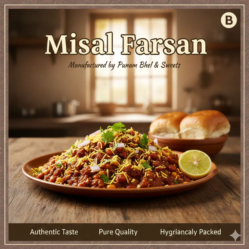 Punam bhel and sweets Misal Farsan